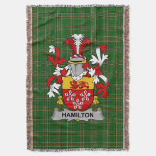 Manta Irlandés Hamilton Escudo de Armas Crest Irlanda