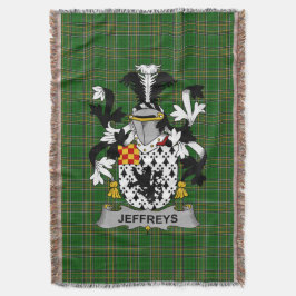 Manta Irlandés Jeffreys Coat of Arms Family Crest Irland