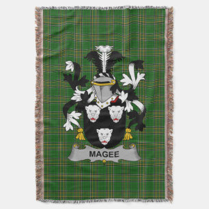 Manta Irlandés Magee o McGee escudo de armas familiar Cr