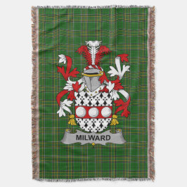 Manta Irlandés Milward Coat of Arms Crest Ireland