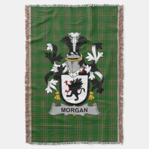 Manta Irlandés Morgan Coat of Arms Family Crest Irlanda