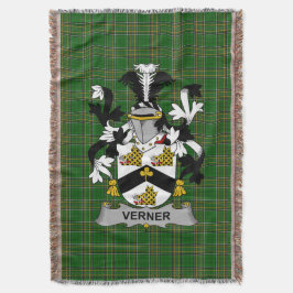 Manta Irlandés Verner Coat of Arms Family Crest Irlanda