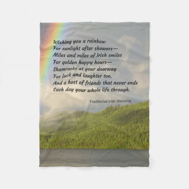 Manta irlandesa tradicional de la bendición (Anverso)