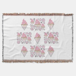 Manta Irresistible helado decorativo