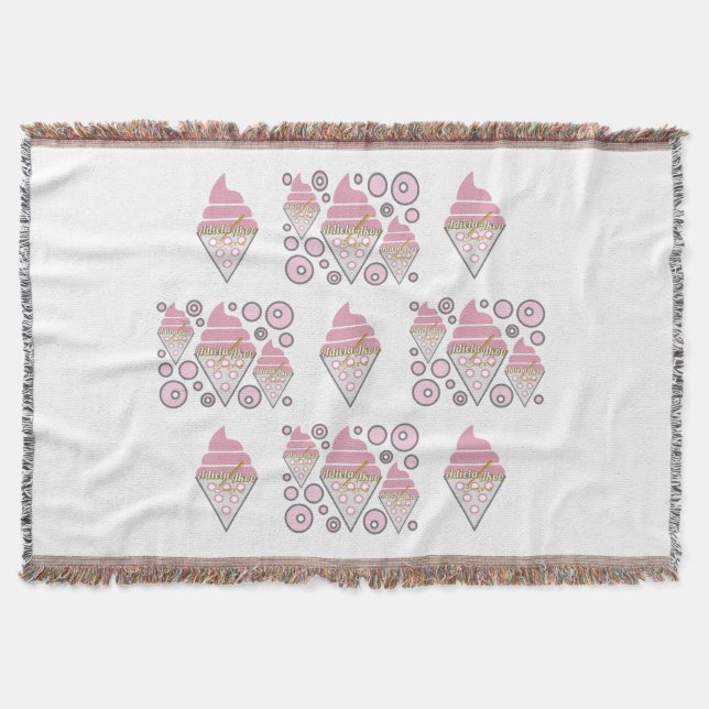 Manta Irresistible helado decorativo (Anverso)