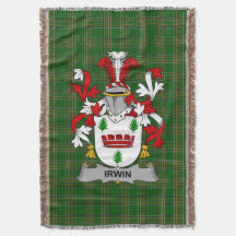 Irwin Irwin Escudo de armas de Irlanda Crest Irlan