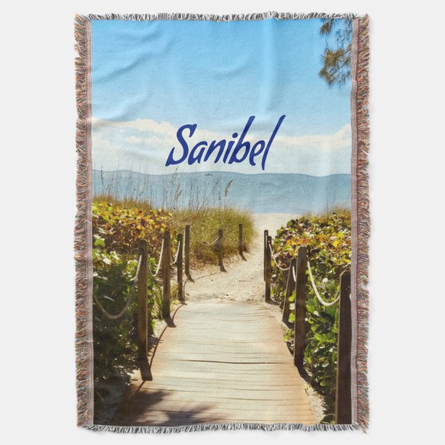 Manta Isla Sanibel Florida Beach Ocean (Frente vertical)