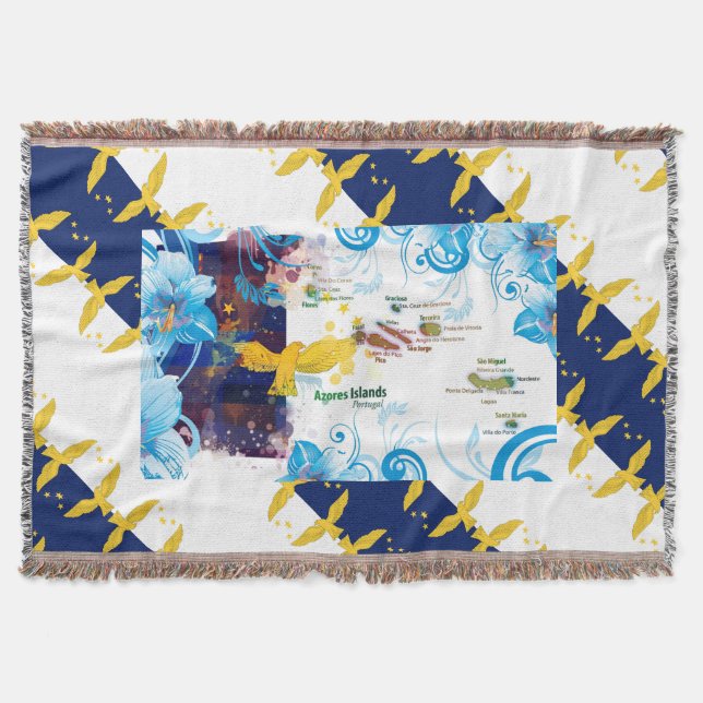 Manta Islas Azores, Portugal (Anverso)