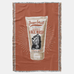 Manta Jacques Schwett Hockey Face Wash Throw Blanket