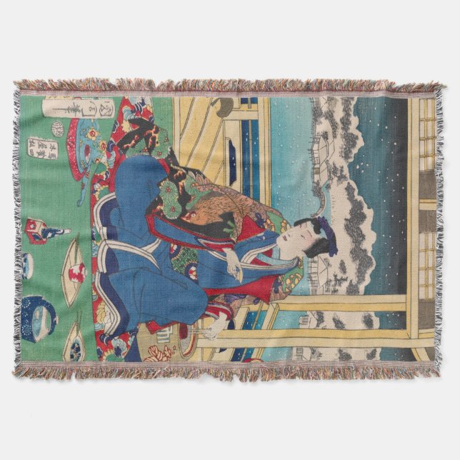Manta japonesa del tiro del arte (Anverso)