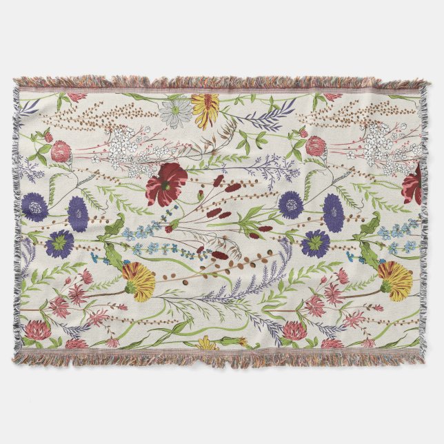 Manta Jardín de la pradera del patrimonio multicolor (Anverso)