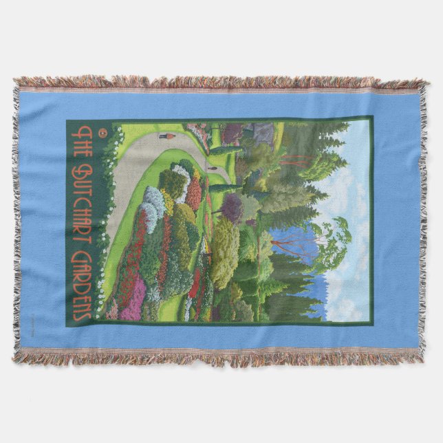 Manta Jardines de Butchart - bahía de Brentwood (Anverso)