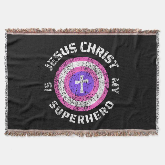 Manta Jesucristo Es Mi Superhéroe Jesús (Anverso)