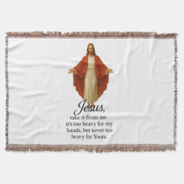 Manta Jesús en Rojo y Blanco