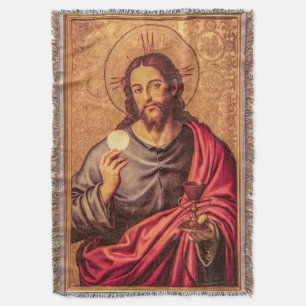 Manta Jesus Fine Art woven jacquard blanket