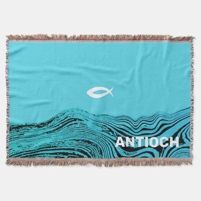 Manta Jesús Fish Wavy Waters (Anverso)