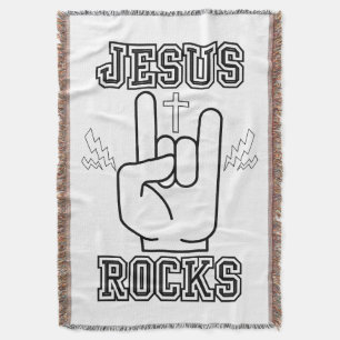 Manta Jesus Rocks Festival Bíblico W/B