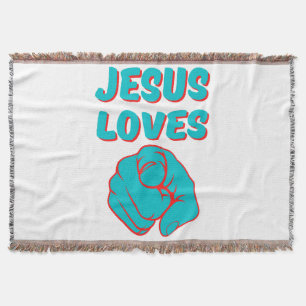Manta Jesús Te Ama Cita Basada En La Fe