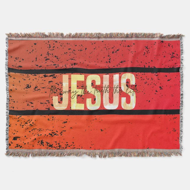 Manta Jesus, the way the truth and the life sunset (Anverso)