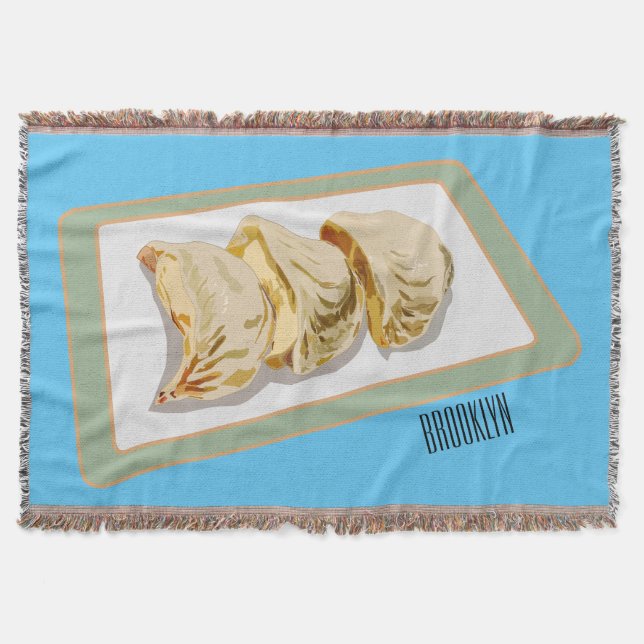 Manta Jiaozi / ilustracion personalizado chino de bolas  (Anverso)