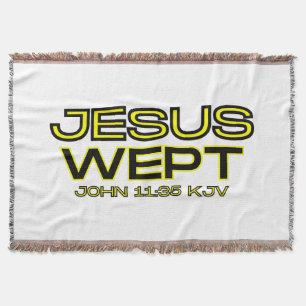 Manta John 11:35 Biblia versus cita de KJV