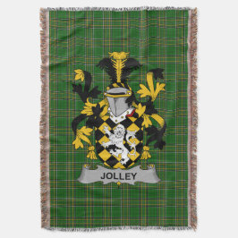 Manta Jolley irlandés o jolly Coat of Arms Family Crest 