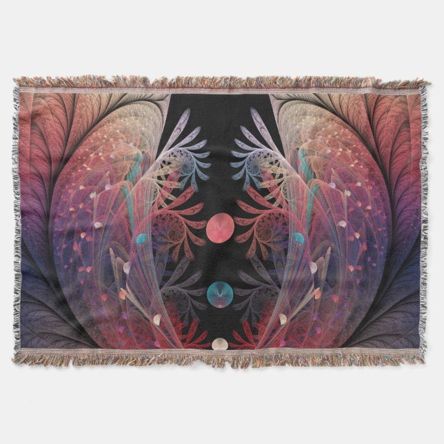 Manta Jonglage Resumen arte fractal moderno de fantasía (Anverso)