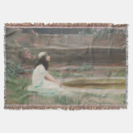 Manta Joven muchacha junto a una piscina (de Herbert Dra