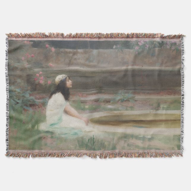 Manta Joven muchacha junto a una piscina (de Herbert Dra (Anverso)