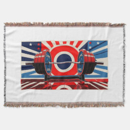 Manta Juego de Barbell Olímpico de Arte Pop Patriótico