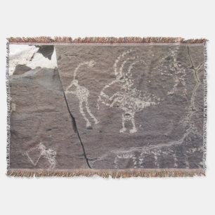 Manta Jugadores de flauta Petroglyph Santa Fe Nuevo Méxi