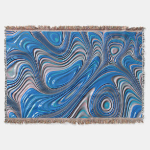 Manta ~ JUMBLY BLUE ~ Modelo de diseño fractal ~ Origina