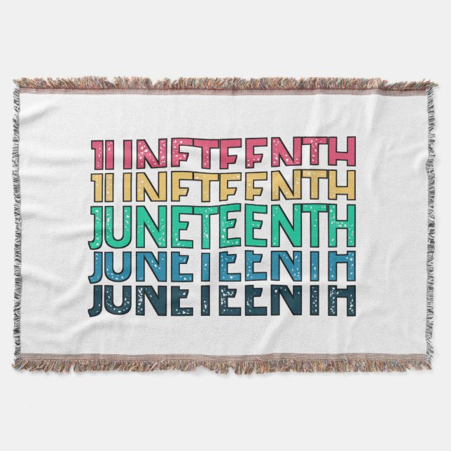 Manta Juneteenth, Freedom of African American. (Anverso)