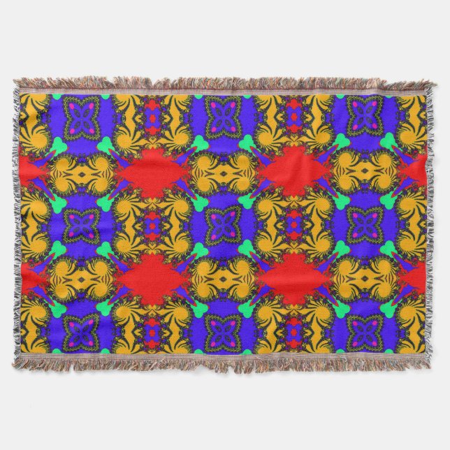 Manta Kaleidoscope Throw Blanket (Anverso)