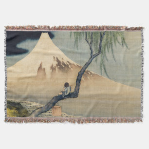 Manta Katsushika Hokusai - Muchacho viendo el Monte Fuji