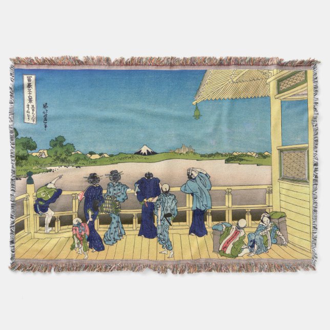 Manta Katsushika Hokusai - Salón Sazai, Templo 500 Rakan (Anverso)