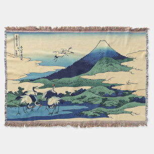 Manta Katsushika Hokusai - Umegawa en la provincia de Sa