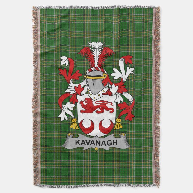 Manta Kavanagh irlandés o Cavanagh Coat of Arms Family C (Frente vertical)