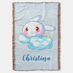 Manta Kawaii Bunny, Personalizado de Cloud & Star