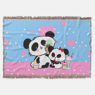 Manta Kawaii Panda Bear Graciosos Regalos Con Nombre
