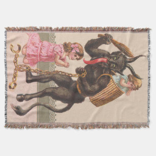 Manta Krampus Castigando A Los Niños Cambiando De Cadena