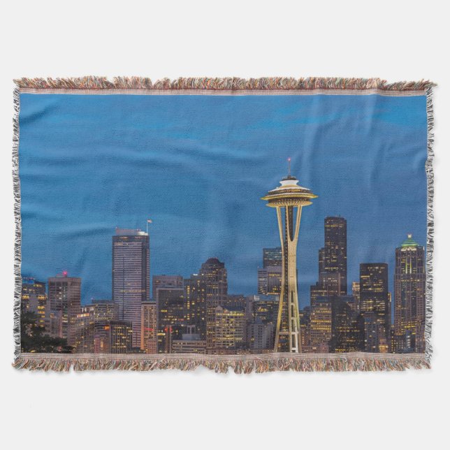Manta La aguja del espacio y la Seattle céntrica (Anverso)