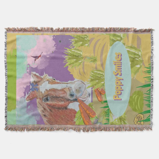 Manta La amapola colores divertidos (Anverso)