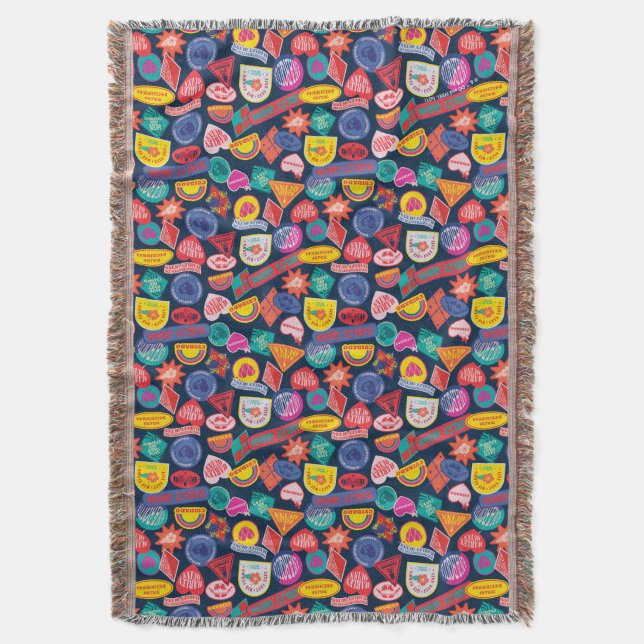 Manta La brigada suicida | Patrón de insignia Harley Qui (Frente vertical)