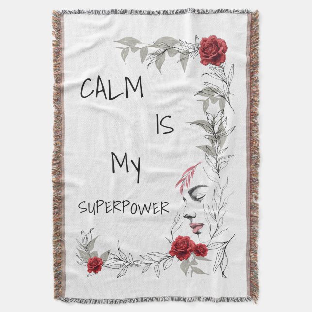 Manta La calma es mi superpoder | Confianza en uno mismo (Frente vertical)