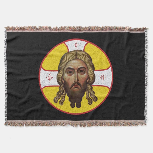 Manta La Cara Del Icono Ortodoxo De Cristo (Anverso)