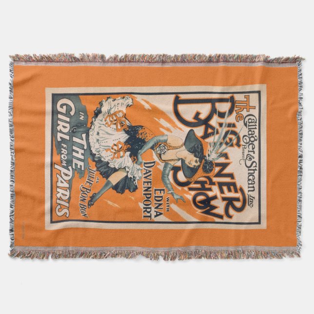 Manta La demostración grande de la bandera "el chica de (Anverso)