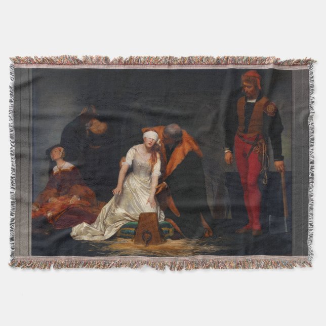 Manta La ejecución de Lady Jane Gray por Paul Delaroche (Anverso)