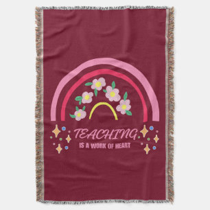 Manta La enseñanza del arcoiris es un trabajo de corazón