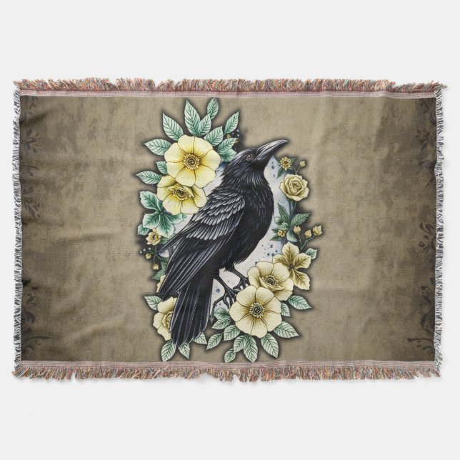 Manta La gracia y la elegancia del cuervo. (Anverso)